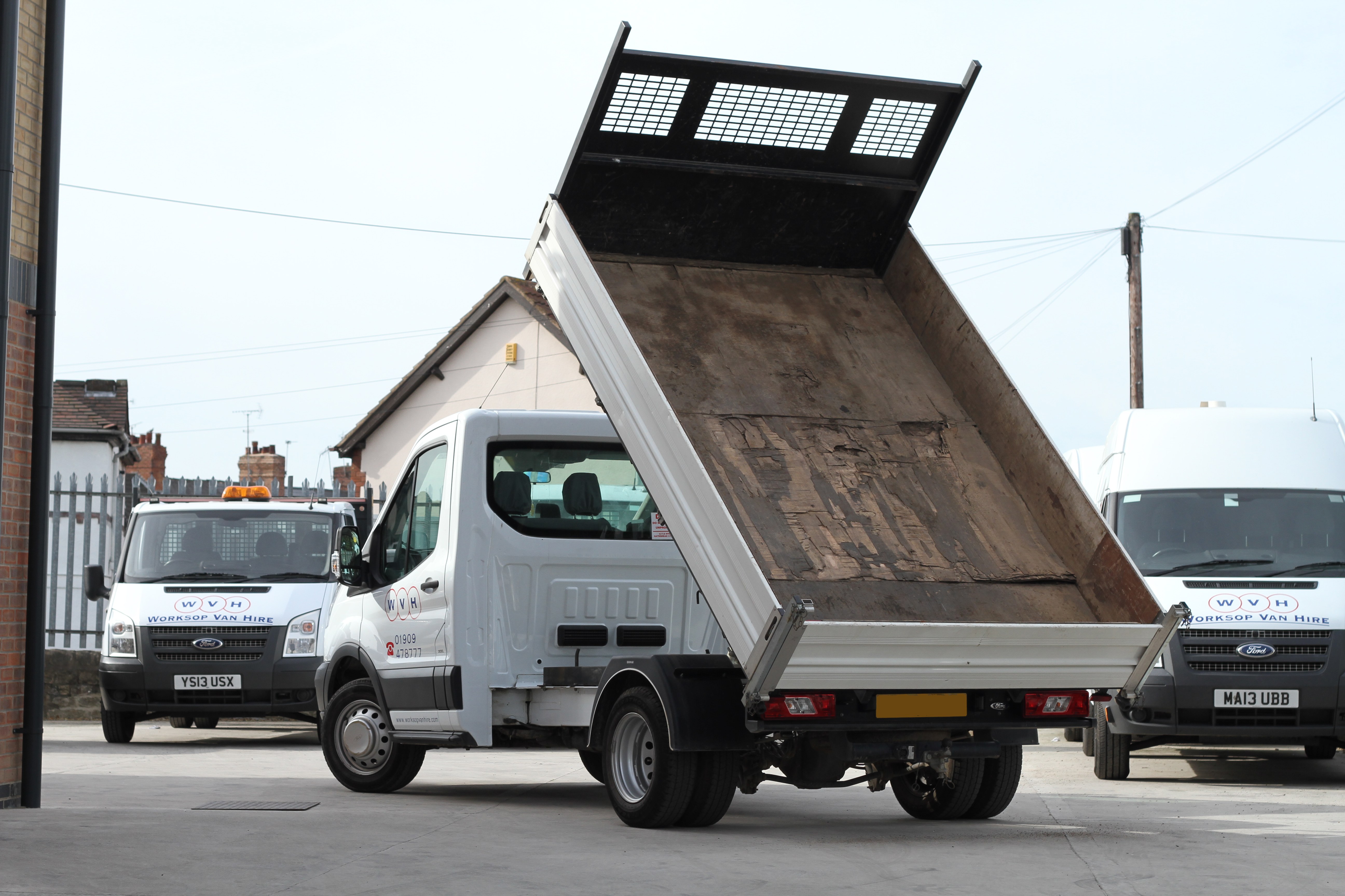 Tipper vans to be hired from Worksop Van Hire